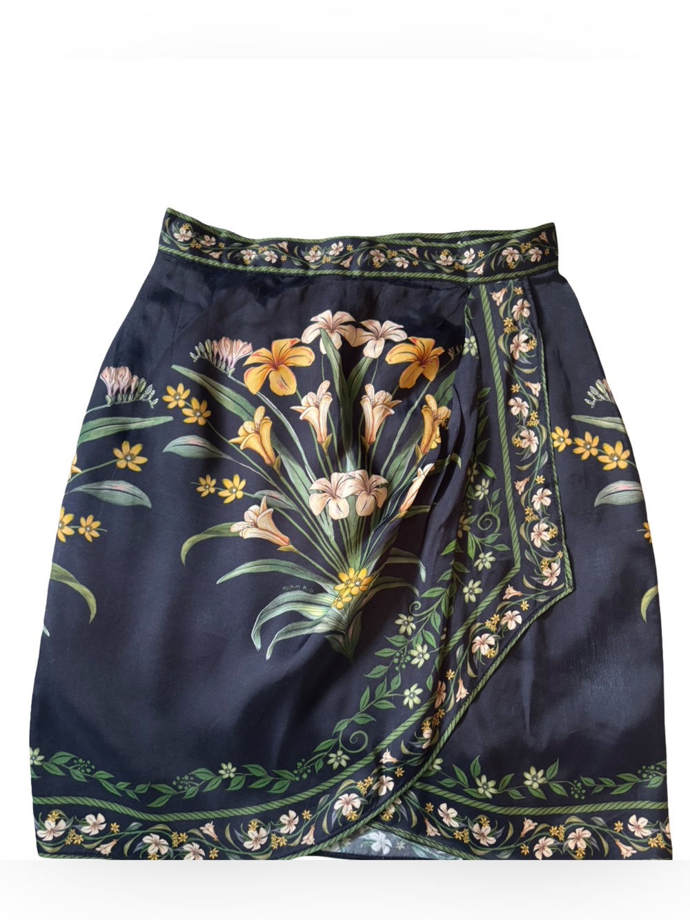 Farm Rio Arch Wrap Flowers XXS mini skirt